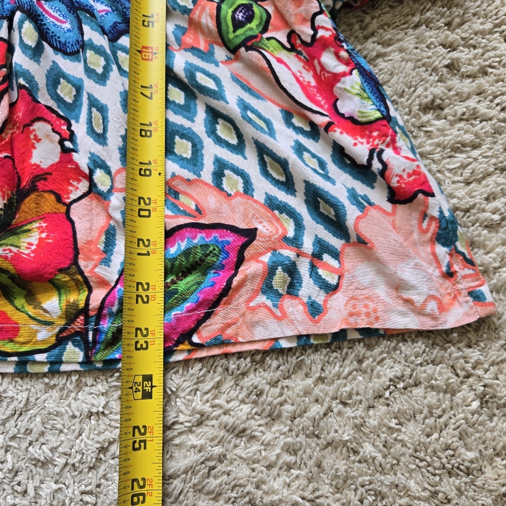 Blank London Anthropologie Top Womens S Colorful Floral Jersey - Picture 8 of 10